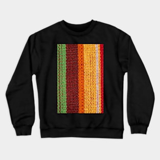Multi color fabric texture Crewneck Sweatshirt